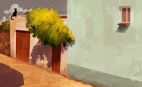 Avec un regard attentif.