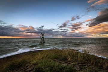 Sunset on the Westerschelde estuary by Wesley Kole
