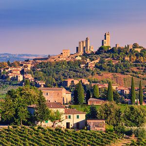 San Gimignano, Toscane, Italië van Henk Meijer Photography