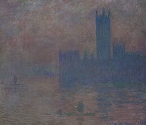 Huizen van het Parlement, Sunlight Effect (Le Parlement, effet de soleil), Claude Monet