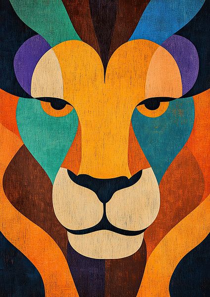 Guardian of the savannah: The gaze of the lion by Niklas Maximilian