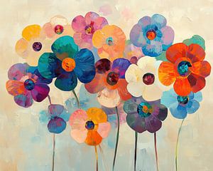Blumen-Leinwand