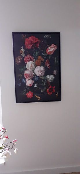 Customer photo: Still life with flowers in a glass vase, Jan Davidsz. de Heem, on canvas