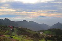View over the Anaga mountains to the island Gran Canaria