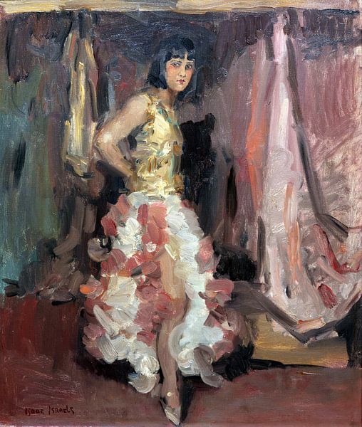 Staande danseres, Isaac Israels - ca 1900 van Atelier Liesjes
