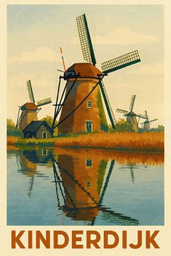 Kinderdijk - Windmolenidylle aan het water