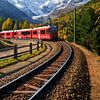 Räthische Bahn im Engadin von Achim Thomae Photography