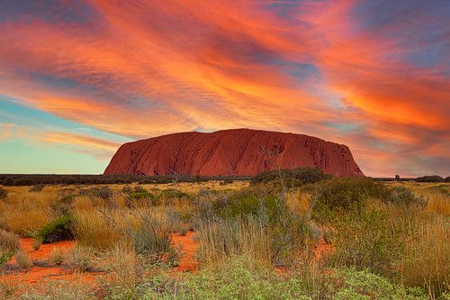 Im Uluru-Kata-Tjuta-Nationalpark im Nordterritorium von Australien