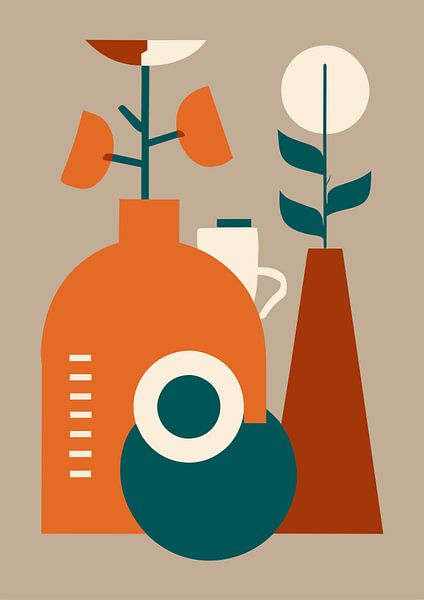 Nature morte avec vase (4) par Sabine Minten