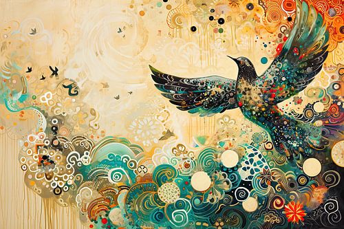 Vue d'oiseau colorée