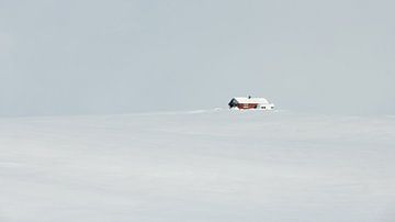 Sneeuwvlakte in Noorwegen van Wiel Arets