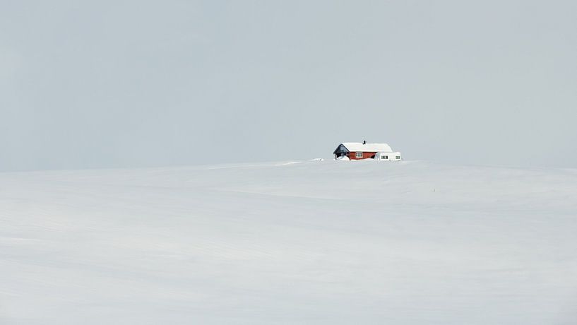 Sneeuwvlakte in Noorwegen van Wiel Arets