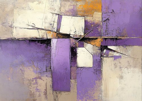 Paarse Vlakken en Lijnen