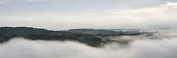 Vues panoramiques au petit matin sur les collines