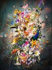 Bloemen boeket met dieren van Patrick Ouwerkerk