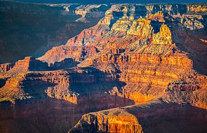 Goldenen Schimmer über den Grand Canyon, USA