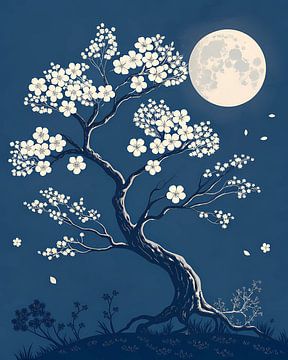 Moonlit Bloom by Artistic