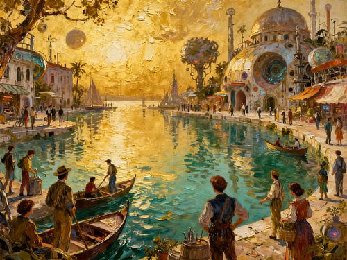 Het verlichte kanaal