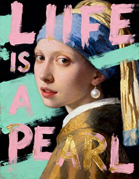 The Girl with the Pearl Earring Pop Art Painting