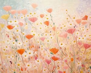 Soft Field of Flowers by Abstract Painting