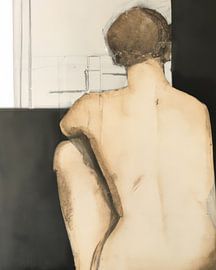 Female nude in earth tones by Carla Van Iersel