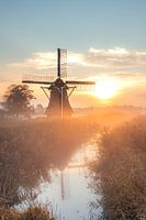Oudkerkermolen tijdens zonsopkomst