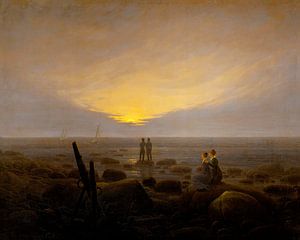 Caspar David Friedrich - Mondaufgang über dem Meer