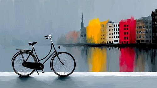 Cycling city Amsterdam by Preet Lambon