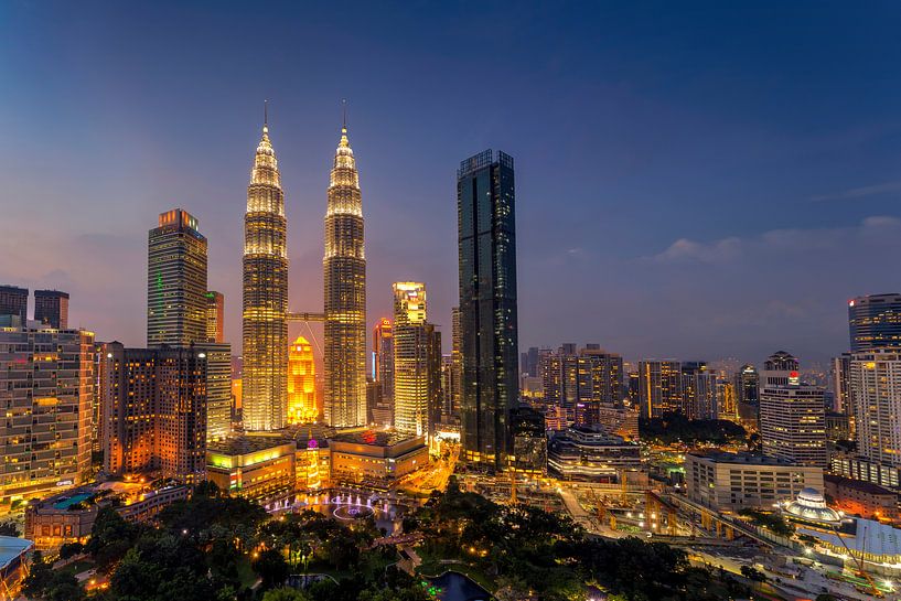 Petrona-Zwillingstürme, Kuala Lumpur, Malaysia von Adelheid Smitt