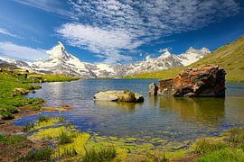 Matterhorn with Stelli Lake by Dieter Fischer