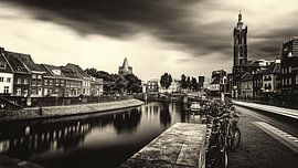 Roermond under threatening skies by Marjan van der Heijden