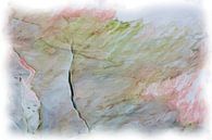 Abstract roze groen blauw van Maurice Dawson thumbnail