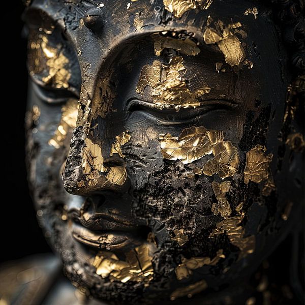 Sagesse d'or - Bouddha zen par Poster Art Shop