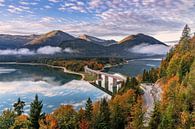Het Sylvensteinmeer in Beieren van Achim Thomae thumbnail