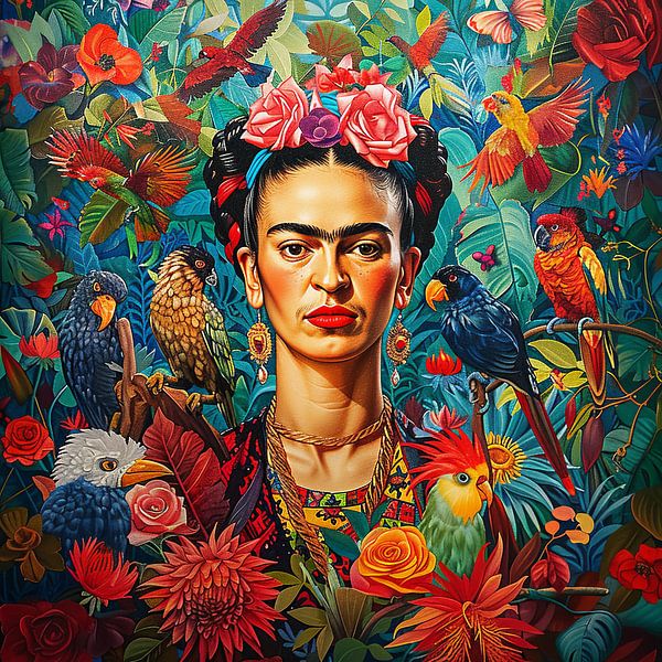 Frida Poster - Frida Kunstdruk van Niklas Maximilian