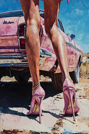Legs in high heels, summery and glamorous by Wilma Mesman