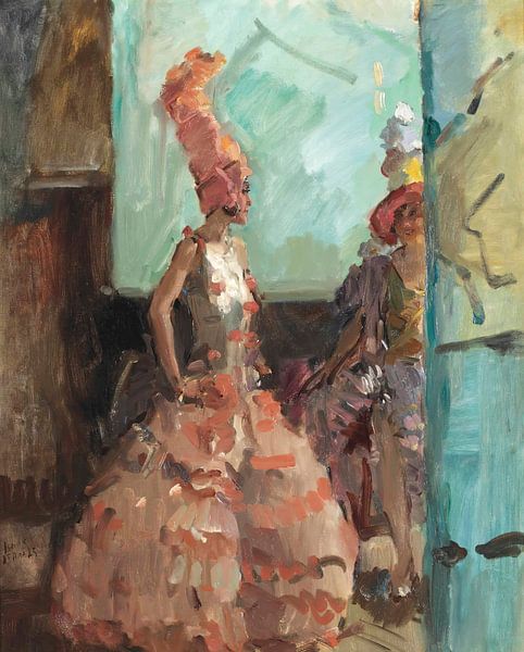 Revue girls in the Scala Theatre, The Hague, Isaac Israels by Masterful Masters