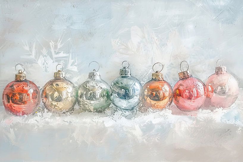 Shiny Balls Winter Wonderland by Wonderful Art