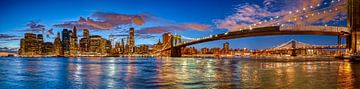 Een panorama HDR van New York City
