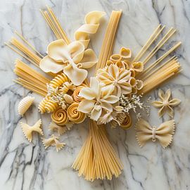 Pasta Blumen von Poster Art Shop