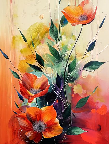 Flowers abstract by Bert Nijholt