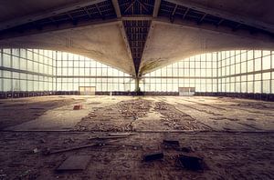 Verlassene Turnhalle.
