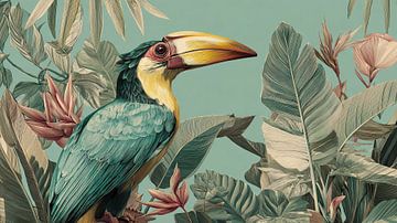 Toucan dans un feuillage tropical Exotique Elégance dans le détail