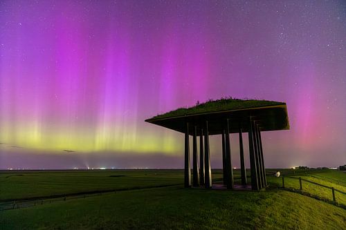 Nordlicht am Tempel von Marrum