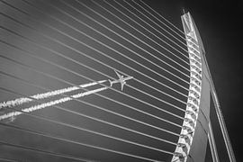Plane in bridge by Jack van der Spoel