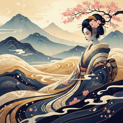 abstract sensuele kunst Japan