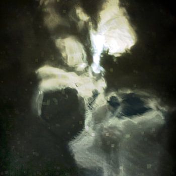 Little angel. Reflection of light in a lake.