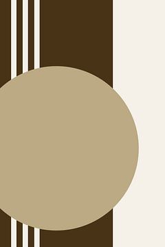 Beige abstract III van Lily van Riemsdijk - Art Prints with Color