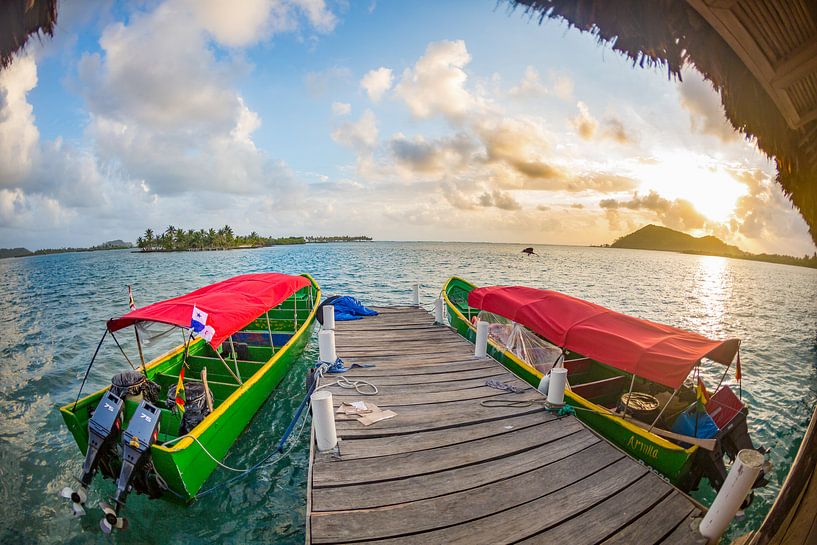 Sunset on the San Blas Islands by Michiel Ton