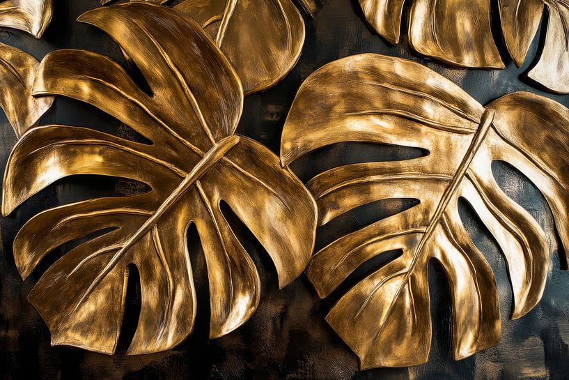 Golden leaves by Poster Art Shop
